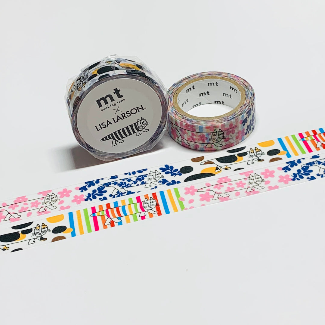 MIKEY PATTERNED CAT By LISA Larson Mt Washi Tape ~ 1 Roll ~ 15mm x 7m (23 Feet)