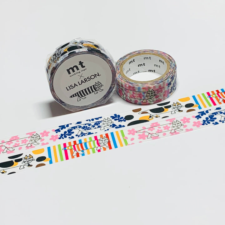 MIKEY PATTERNED CAT By LISA Larson Mt Washi Tape ~ 1 Roll ~ 15mm x 7m (23 Feet)