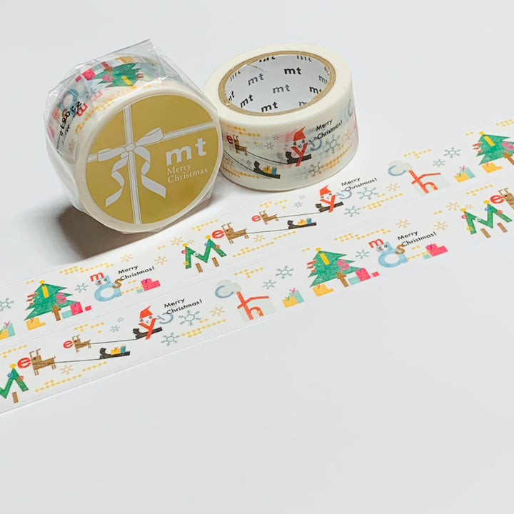 EMBROIDERY TYPE CHRISTMAS MT Washi Tape ~ 1 Roll ~ 23mm x 7m (23 Feet)