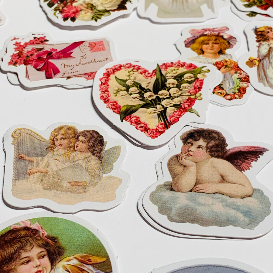 DREAMING OF ANGELS Stickers ~ 46 Pieces ~ Approximately 38mm Each