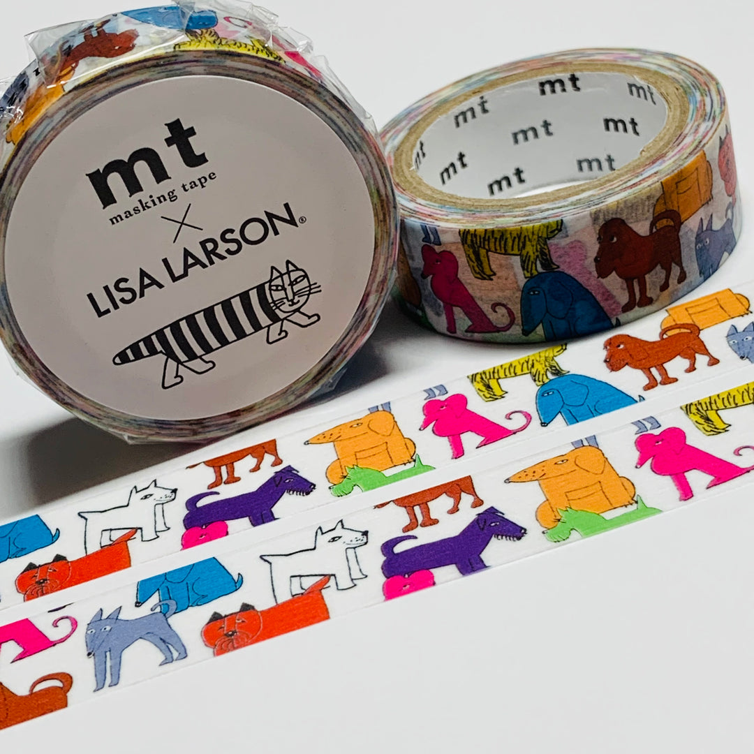 COLORFUL DOGS By LISA Larson MT Washi Tape - 1 Roll