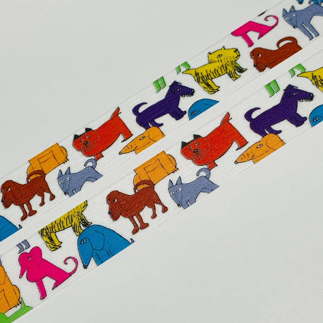 COLORFUL DOGS By LISA Larson MT Washi Tape - 1 Roll