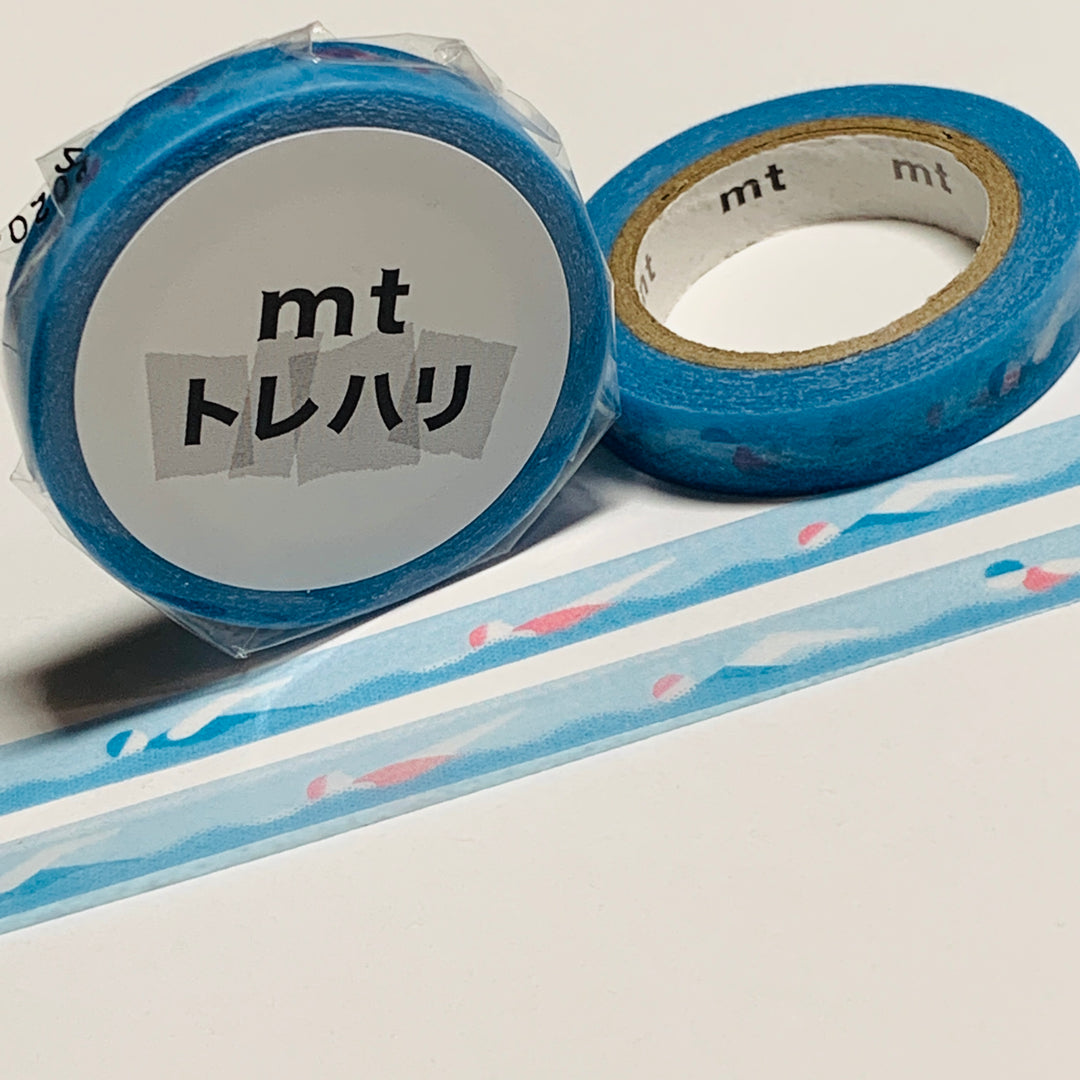 SWIMMING LAPS TRACING PAPER Mt Washi Tape ~ 1 Roll ~ 7mm x 7m (23 Feet)