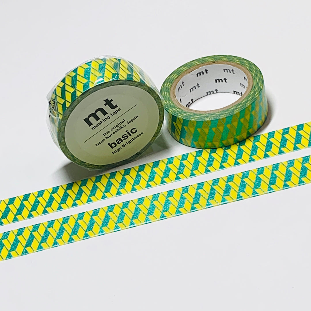 PERMANENT BELLOWS METALLIC TEAL FOIL MT Washi Tape - 1 Roll - 15mm x 7m (23 Feet)