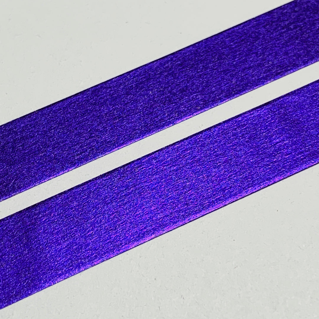 ROYAL PURPLE METALLIC FOIL Solid MT Washi Tape - 1 Roll - 15mm x 7m (23 Feet)