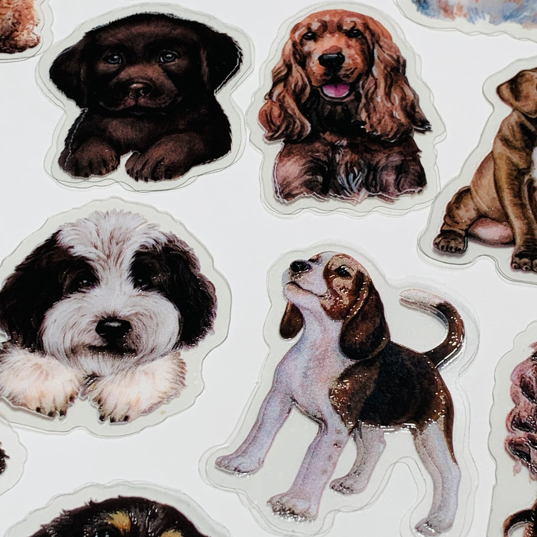 FAVORITE MAN'S BEST FRIEND DOG Sticker Flakes Stickers ~ 30 Pieces ~ Approximately 50mm Each