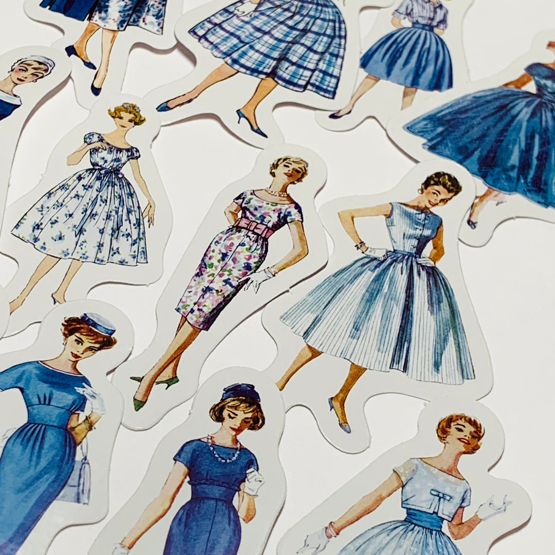 CITY GIRL FASHION MAGAZINE Peelable Stickers  ~ 40 Pieces ~ Each Sticker is 50-145mm Each