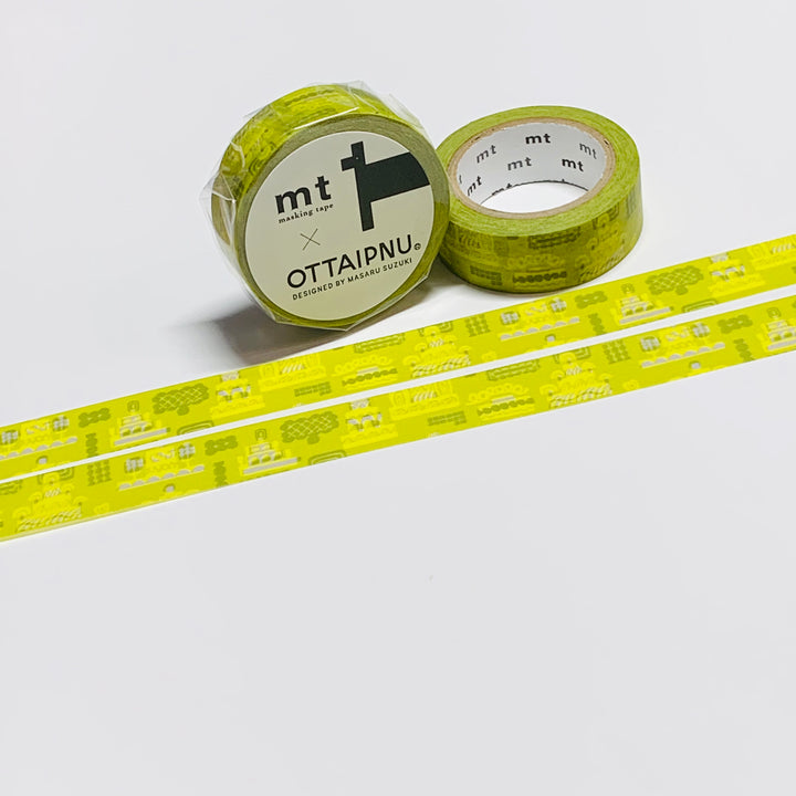 LIME PRINCESS CAKES OTTAIPNU Designed By Masaru Suzuki For Mt Washi Tape - 1 Roll - 15mm x 7m (23 Feet)