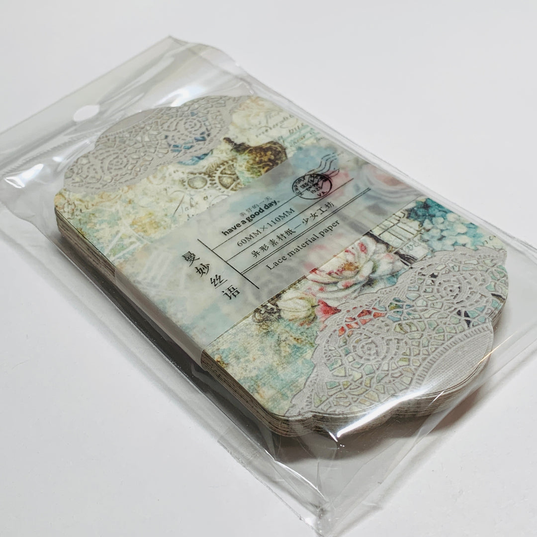 CORSETS BUSTIERS & FASHION DRESS FORMS Paper Lace Ephemera Pack ~ 45 Sheets ~ Size 2.5 x 4.25 Inches