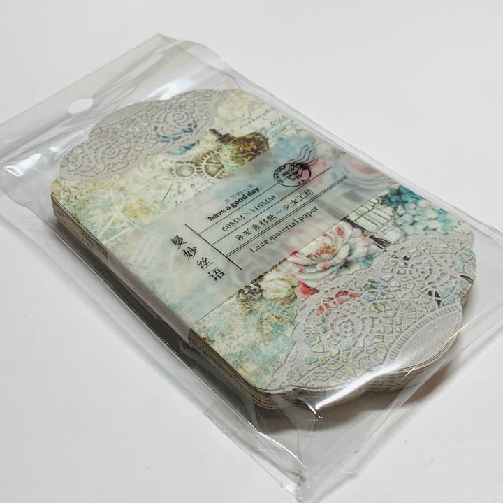 CORSETS BUSTIERS & FASHION DRESS FORMS Paper Lace Ephemera Pack ~ 45 Sheets ~ Size 2.5 x 4.25 Inches