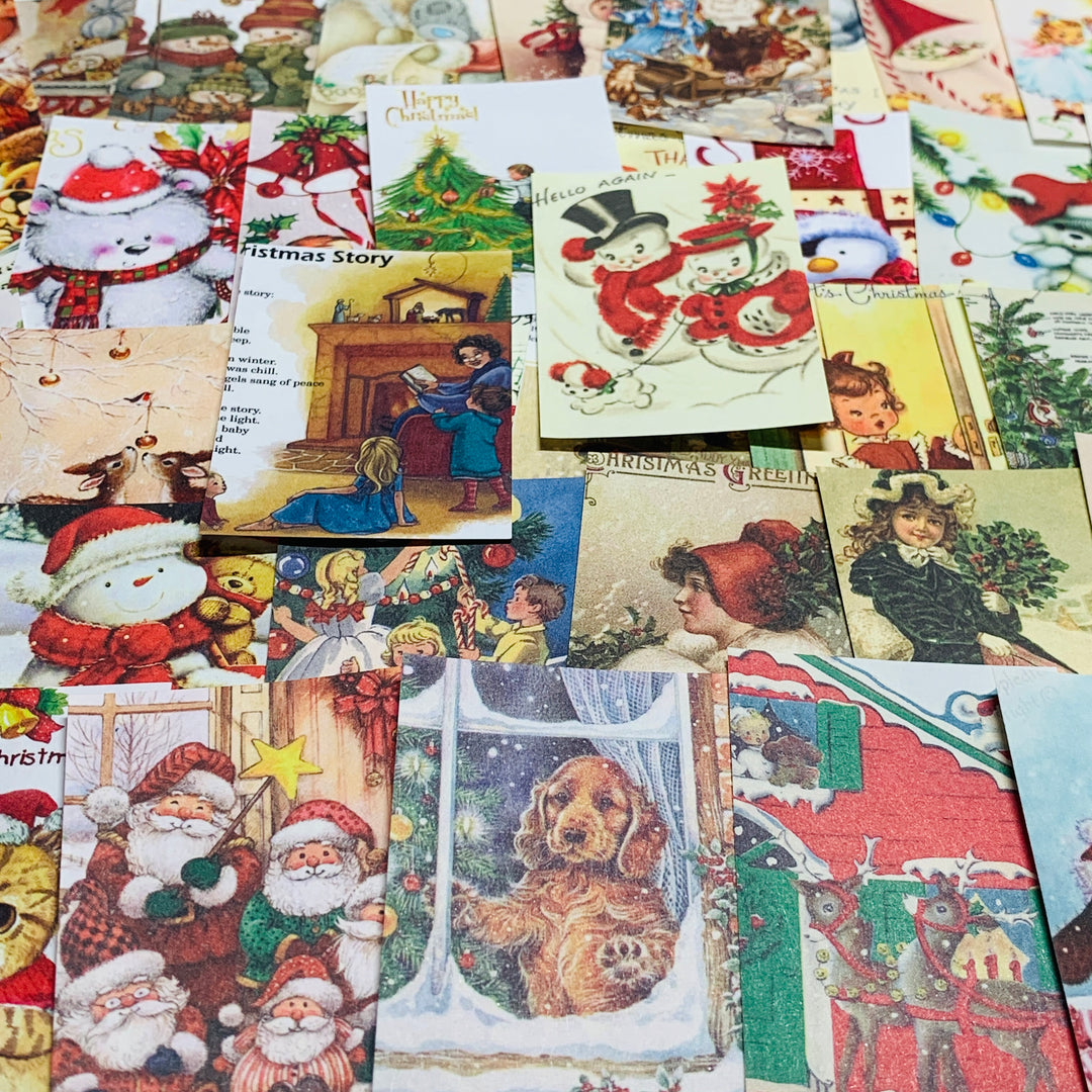 CHRISTMAS STORY MEETING Booklet of Ephemera Sheets ~ 100 Sheets ~ 1.5 x 2.5 Inches