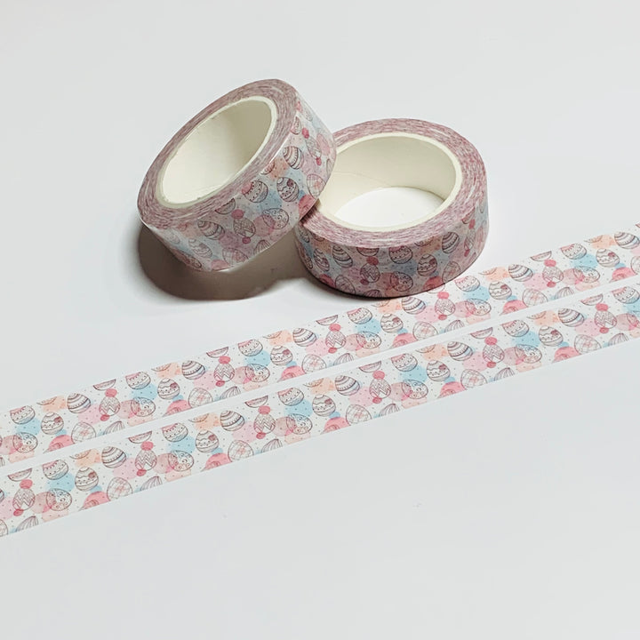 DOUBLE EXPOSER EASTER EGGS Washi Tape - 1 Roll - 15mm x 10m (33 Feet)