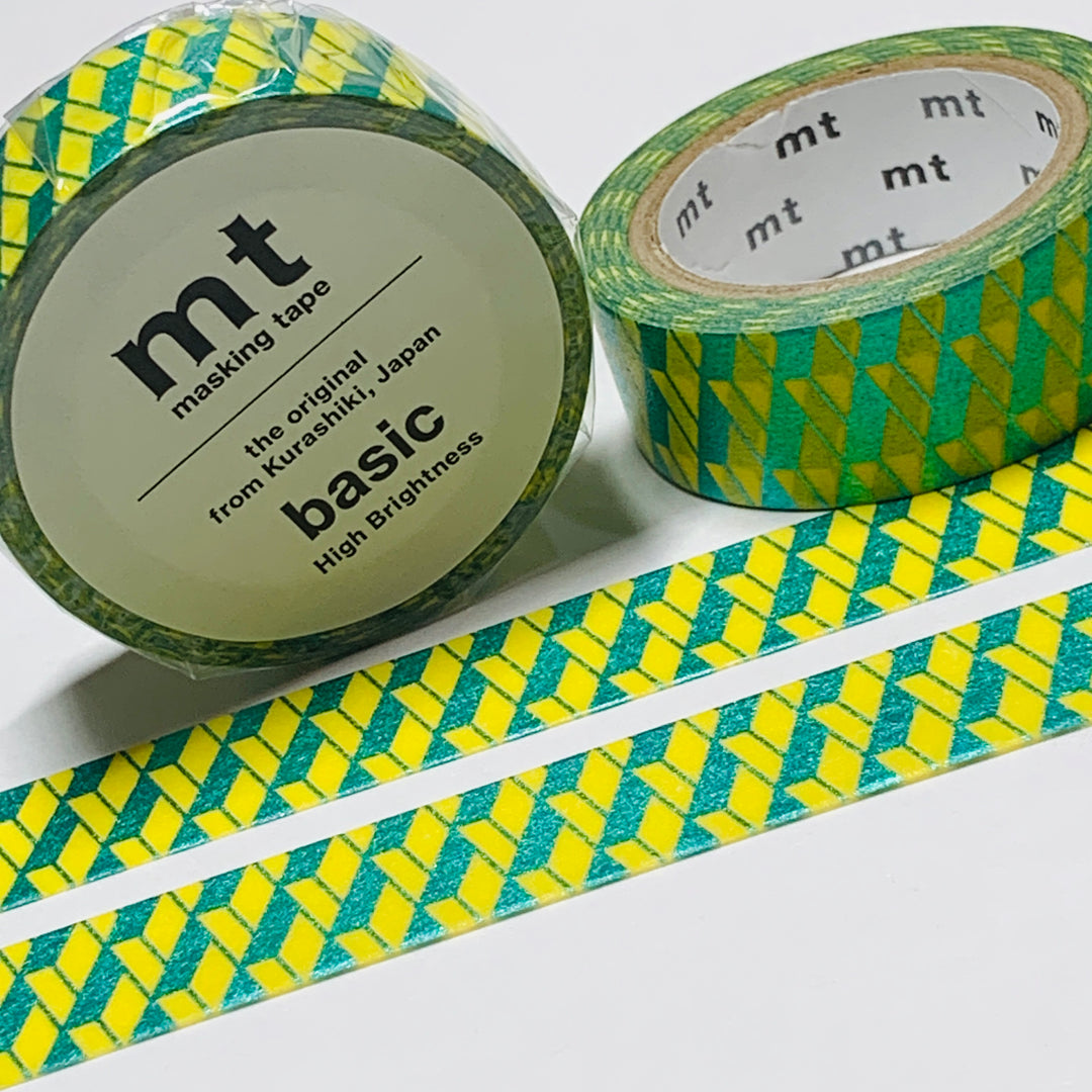 PERMANENT BELLOWS METALLIC TEAL FOIL MT Washi Tape - 1 Roll - 15mm x 7m (23 Feet)