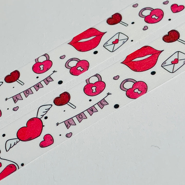 BE MY GALENTINE VALENTINE Washi Tape ~ 1 Roll ~ 15mm x 10m (33 Feet)