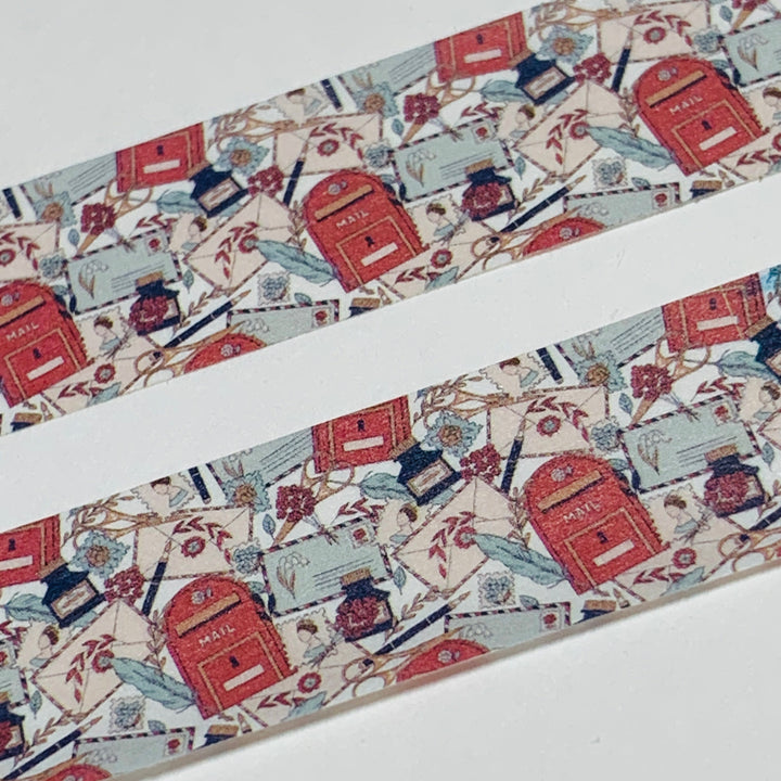 MAIL ME A LETTER HAPPY MAIL Washi Tape ~ 1 Roll ~ 15mm x 10m (33 Feet)