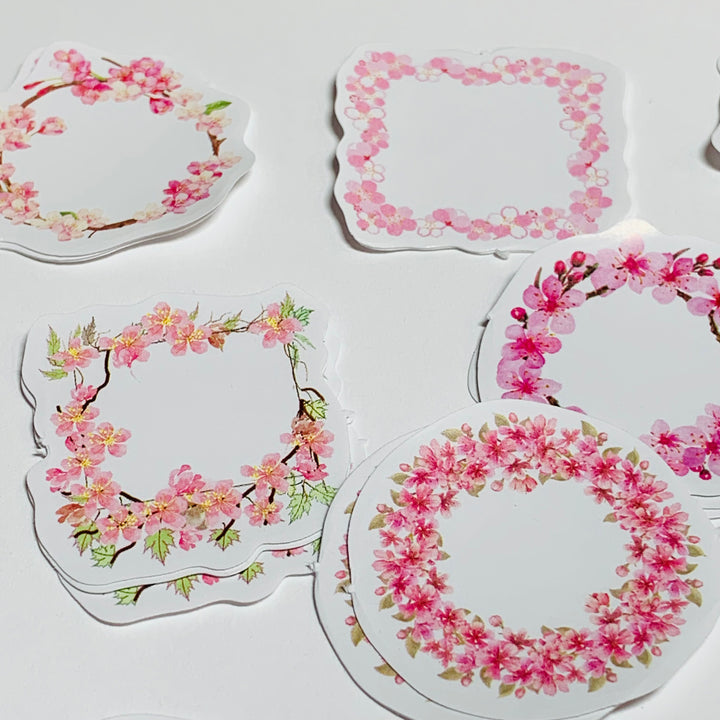 SURROUNDED By FLOWER WREATHS Peelable Stickers  ~ 465Pieces ~ 38mm Each