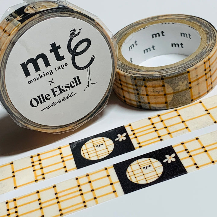 CROSSED LINES Designed by Olle Eksell For Mt Washi Tape - 1 Roll - 15mm x 7m (23 Feet)