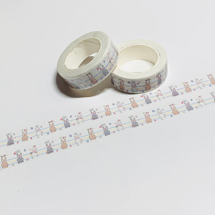 TEXTING TEENAGE EASTER RABBITS Washi Tape - 1 Roll - 15mm x 10m (33 Feet)