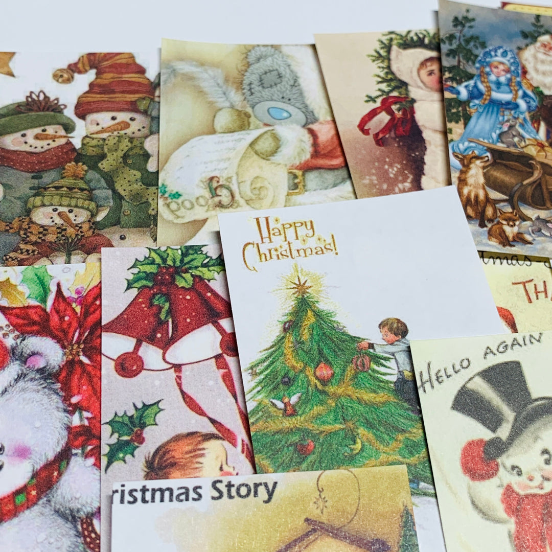 CHRISTMAS STORY MEETING Booklet of Ephemera Sheets ~ 100 Sheets ~ 1.5 x 2.5 Inches