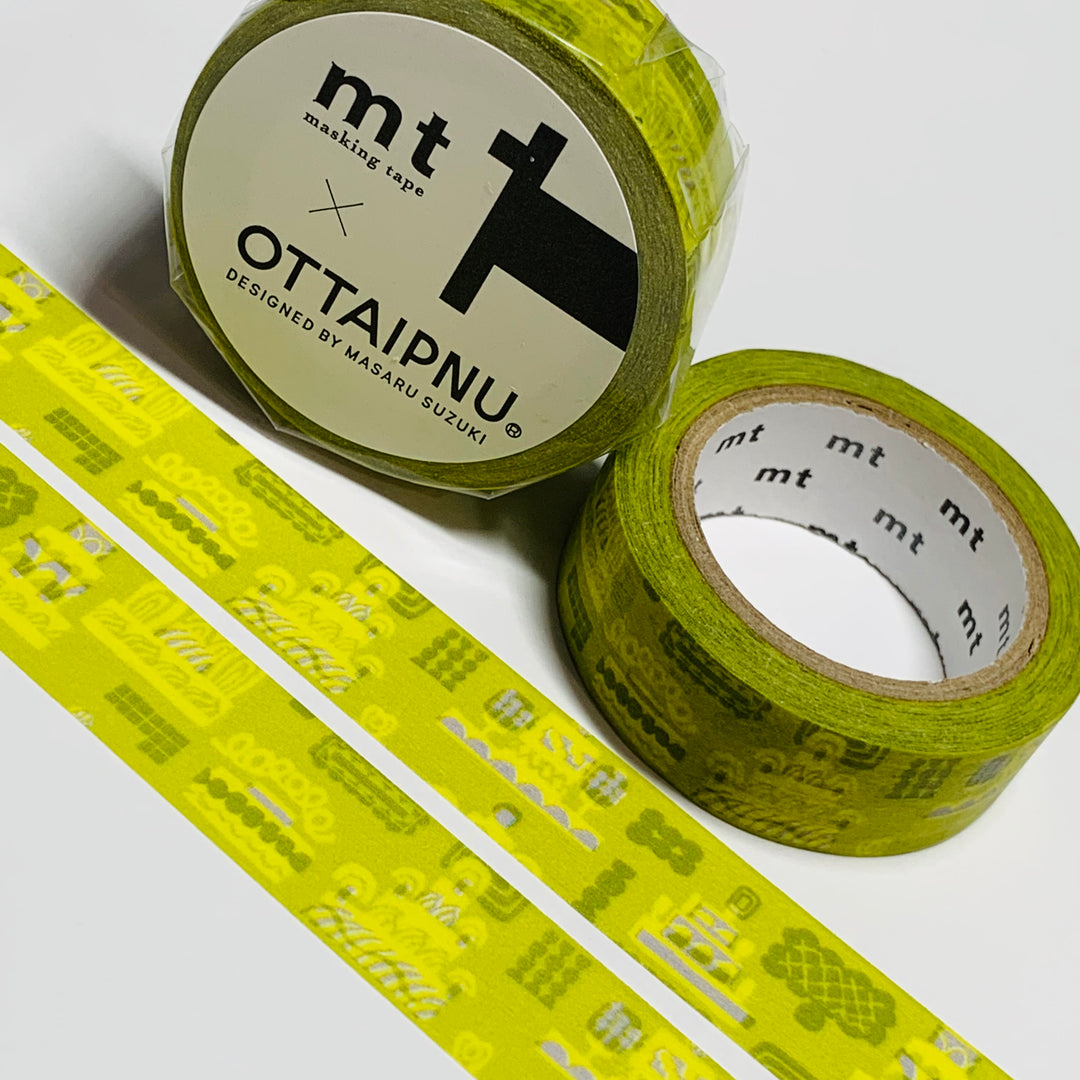 LIME PRINCESS CAKES OTTAIPNU Designed By Masaru Suzuki For Mt Washi Tape - 1 Roll - 15mm x 7m (23 Feet)