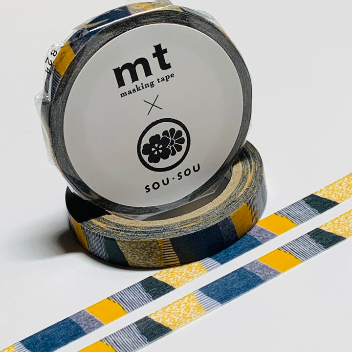 GOLDEN FIELDS HIGASHIYAMA THIN Mt Washi Tape ~ 1 Roll ~ 7mm x 7m (23 Feet)