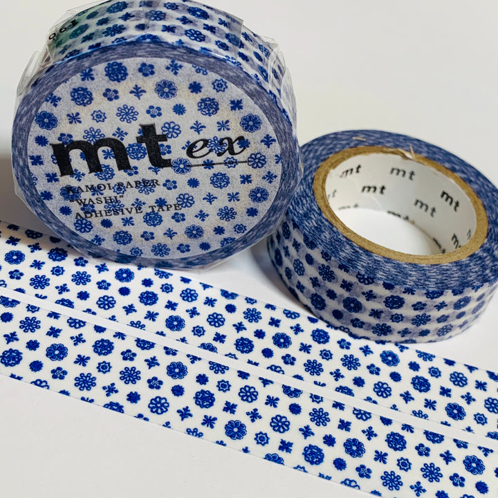 BLUEBERRY MINI FLOWER Garden MT Washi Tape - 1 Roll