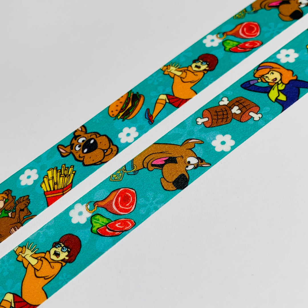 SNACK LOVING SATURDAY Morning Cartoon Dog Washi Tape ~ 1 Roll ~ 15mm x 5m (16 Feet)