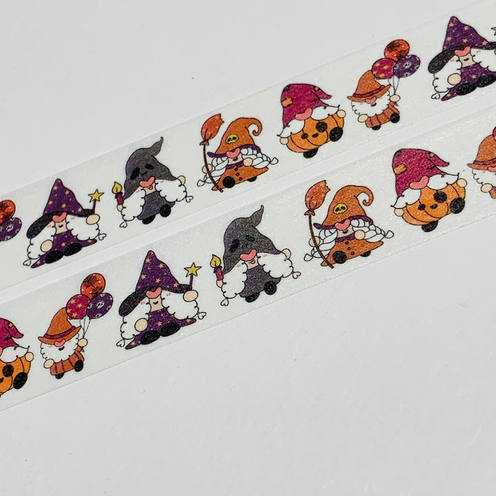 COSTUME PARTY READY HALLOWEEN GNOMES Washi Tape ~ 1 Roll ~ 15mm x 10m (33 Feet)