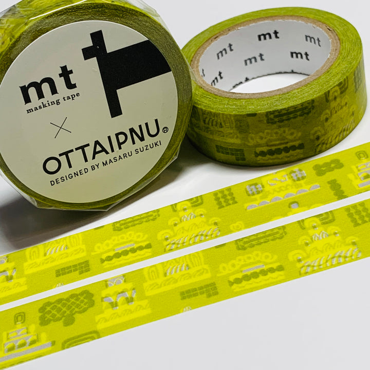 LIME PRINCESS CAKES OTTAIPNU Designed By Masaru Suzuki For Mt Washi Tape - 1 Roll - 15mm x 7m (23 Feet)