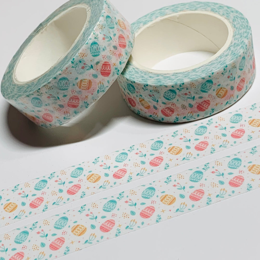 PASTEL BABY EASTER EGGS Washi Tape - 1 Roll - 15mm x 10m (33 Feet)