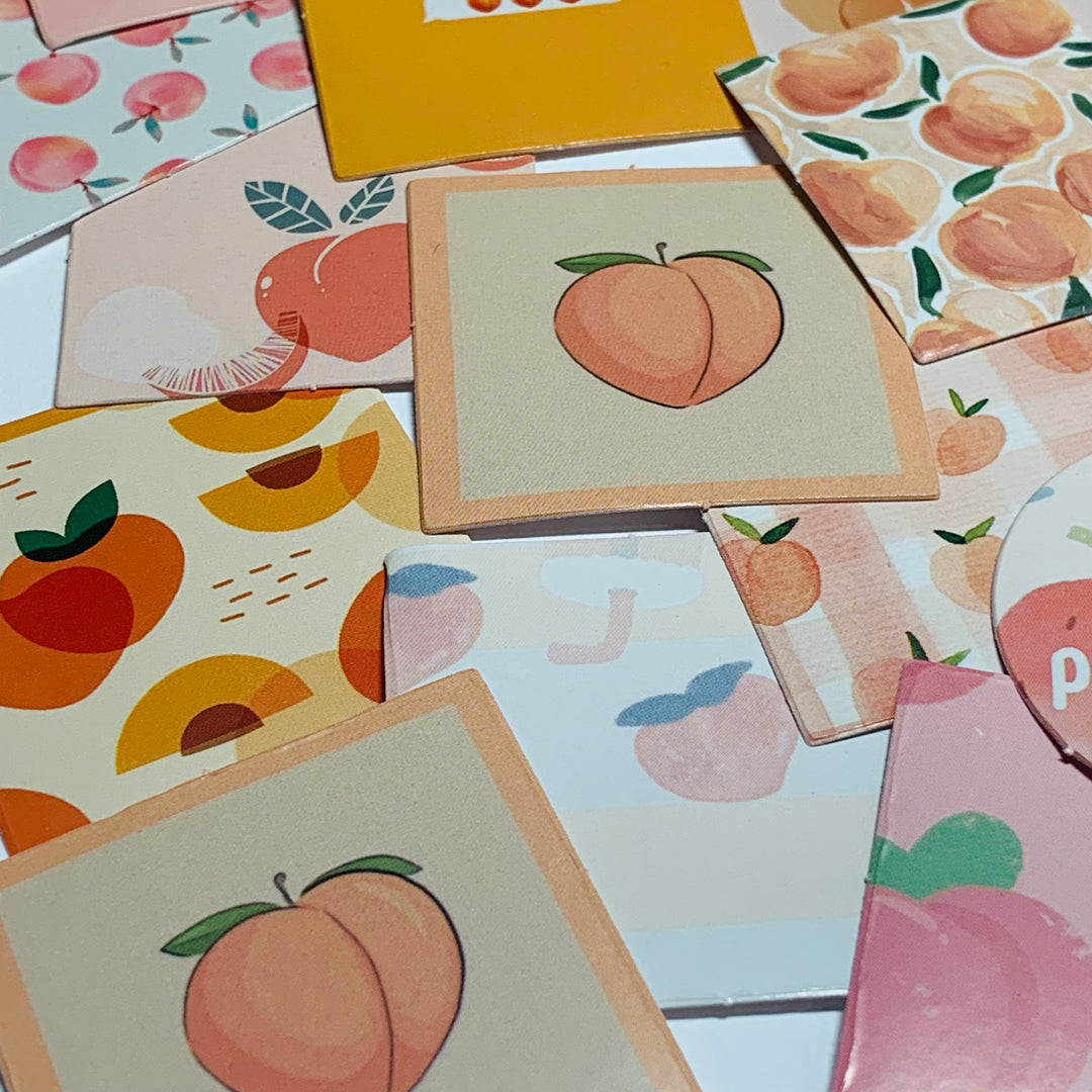 PEACHES And CREAM Peelable Stickers  ~ 45 Pieces ~ 38mm Each