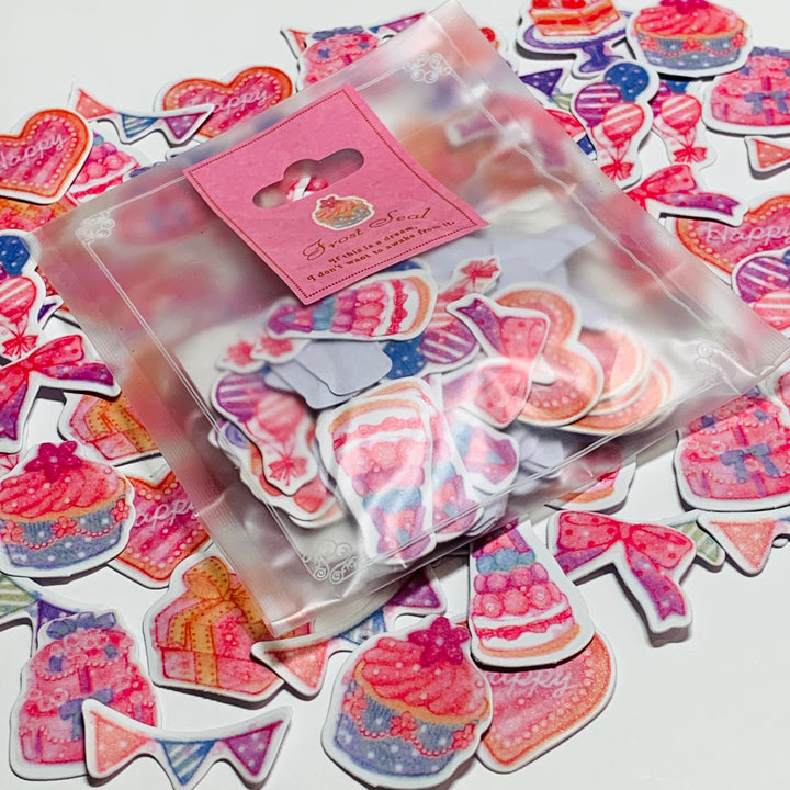 POCKET FULL Of HEARTS Sticker Flakes Stickers ~ 70 Pieces ~ 20mm Each