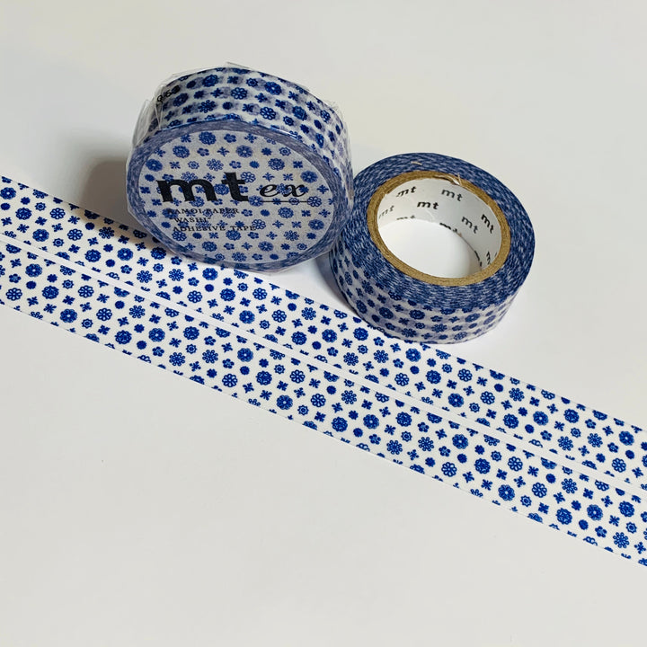 BLUEBERRY MINI FLOWER Garden MT Washi Tape - 1 Roll