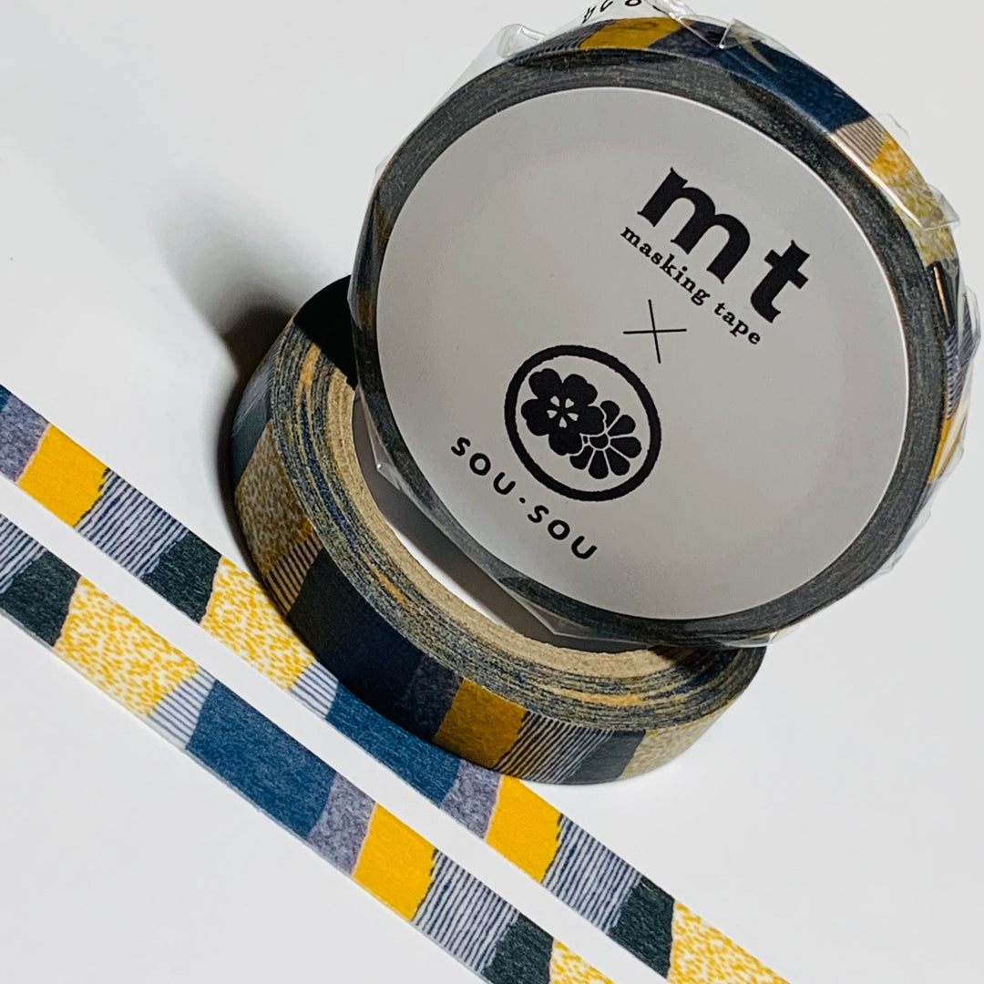 GOLDEN FIELDS HIGASHIYAMA THIN Mt Washi Tape ~ 1 Roll ~ 7mm x 7m (23 Feet)