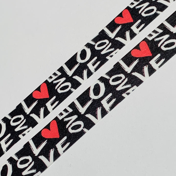 BLACKBOARD LOVE GRAFFITI Washi Tape ~ 1 Roll ~ 15mm x 10m (33 Feet)