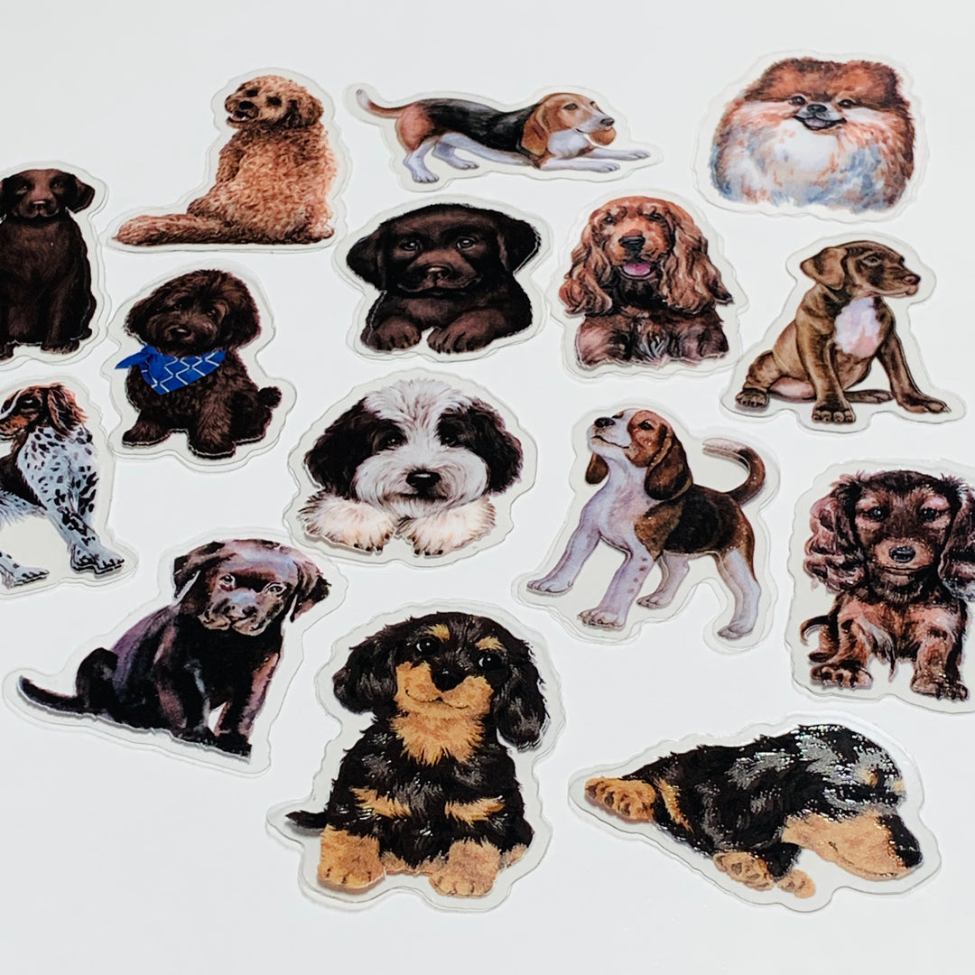 FAVORITE MAN'S BEST FRIEND DOG Sticker Flakes Stickers ~ 30 Pieces ~ Approximately 50mm Each