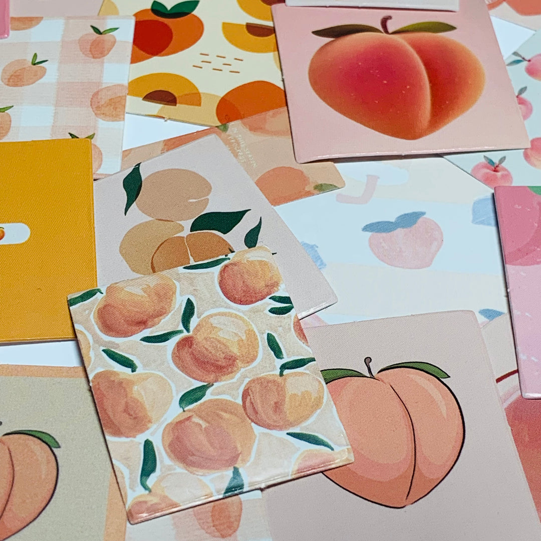 PEACHES And CREAM Peelable Stickers  ~ 45 Pieces ~ 38mm Each