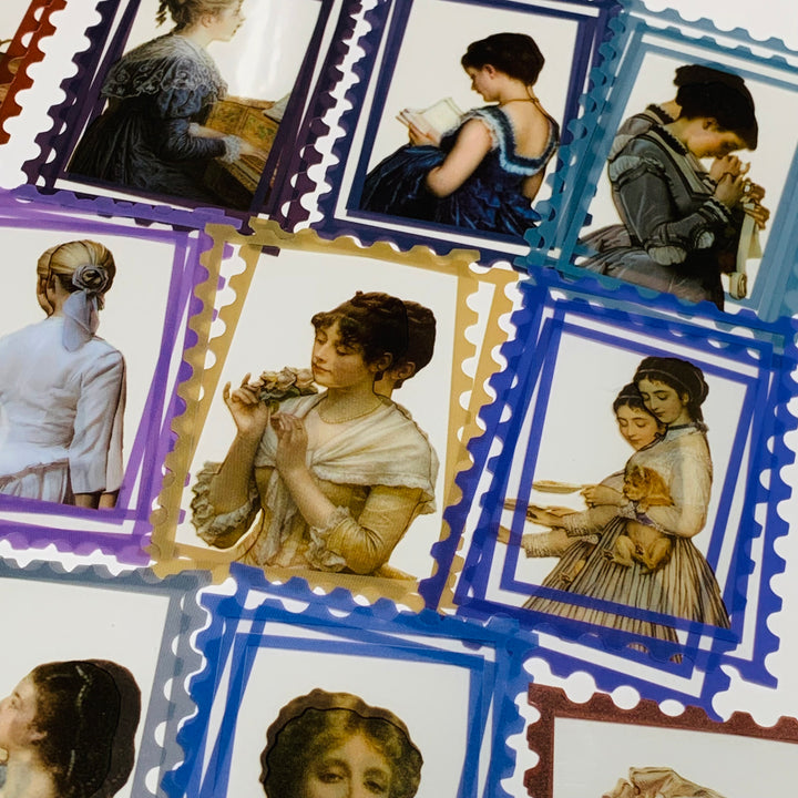 GORGEOUS LADIES Of LEISURE Acrylic Transparency Stamp Sheets ~ 50 Sheets ~ 1.5 x 2.35 Inches