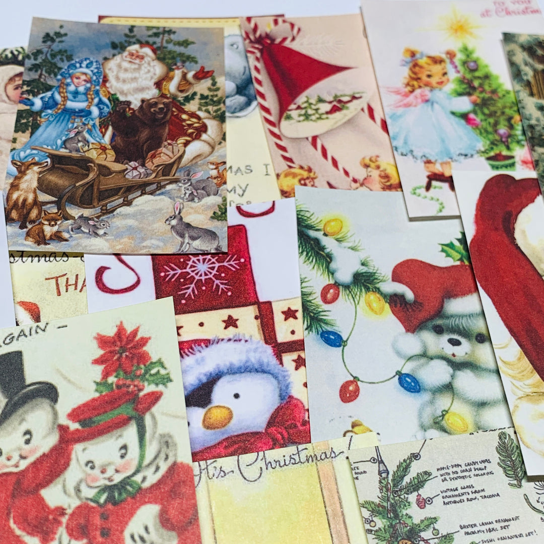 CHRISTMAS STORY MEETING Booklet of Ephemera Sheets ~ 100 Sheets ~ 1.5 x 2.5 Inches