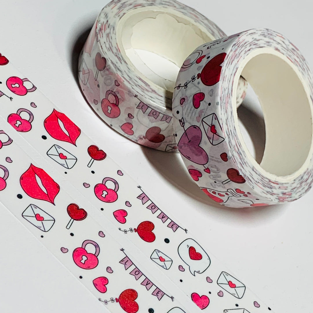 BE MY GALENTINE VALENTINE Washi Tape ~ 1 Roll ~ 15mm x 10m (33 Feet)