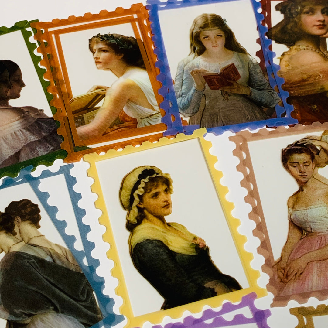 GORGEOUS LADIES Of LEISURE Acrylic Transparency Stamp Sheets ~ 50 Sheets ~ 1.5 x 2.35 Inches